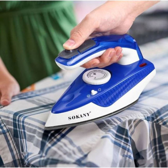 Sokany Steam Travel Iron 1000W with Ceramic Plate