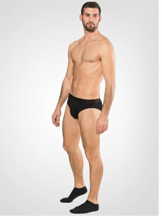 Herren Slips Black 10Packung
