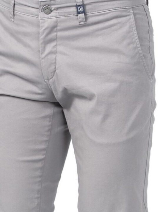 Mezzo Uomo Ανδρικό Παντελόνι Chino Silver Grey