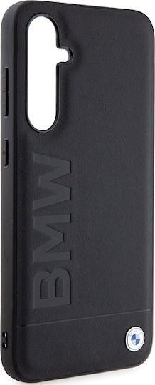 BMW Задна корица Кожа / Силикон / Пластмаса Черен (Galaxy S23 FE)