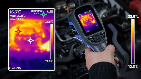 Topdon Tc004 Handheld Thermal Camera with 3.5" Screen for Temperatures from 20°C to 350°C