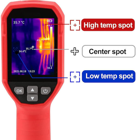 Uni-T UTi120S Handheld Thermal Camera mit Bildschirm 2.4" für Temperaturen von -20°C bis 400°C für Mobilgeräte