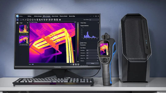 Topdon Tc004 Handheld Thermal Camera with 3.5" Screen for Temperatures from 20°C to 350°C