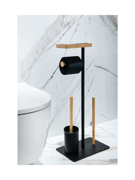 AWD Interior Badezimmer-Accessoire-Set Bamboo Schwarz