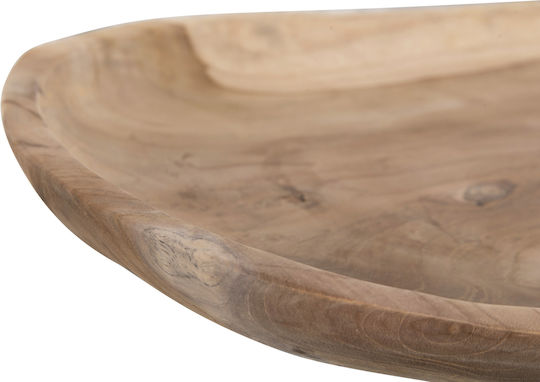 HomeMarkt Tavă Decorativă Din Lemn Ovală 45x5cm