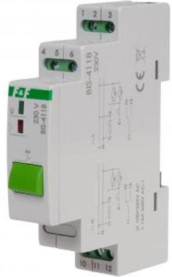 Bistable Transmitter Push-button Manual Control Din Rail Mounting Bis-411b