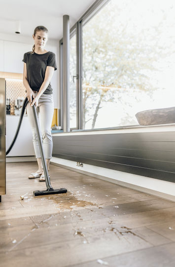 Karcher WD 2 Foam V Vacuum Wet / Dry 1000W with Plastic Bin 12lt