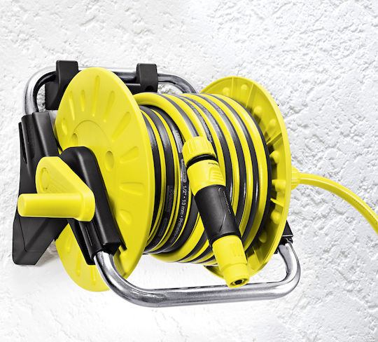 Karcher HR 25 Wall Mounted Garden Hose Box with 15m Hose with Rewind Handle