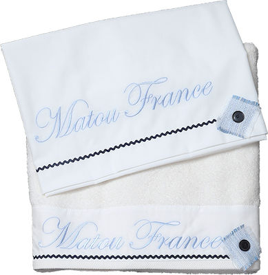 Set of Christening Oilcloths-Towels Miltos Blue 2s24-mf5020s-1-8600