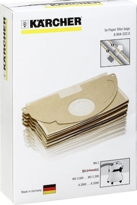 Karcher Vacuum Cleaner Bags 5pcs Compatible with Karcher Vacuum Cleaners