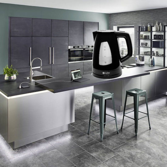 Estia Black Plus Kettle 1.7lt 2200W Black