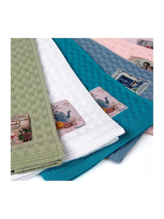 Dimcol Küchentuch aus 100% Baumwolle in Ecru Farbe 40x60cm 3 Stück