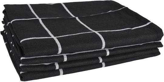 vidaXL Handtuch aus 100% Baumwolle in Schwarz Farbe 12Stück