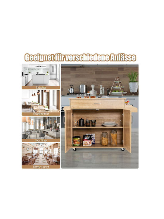 Floor Kitchen Cabinet Brown 116x40x85cm