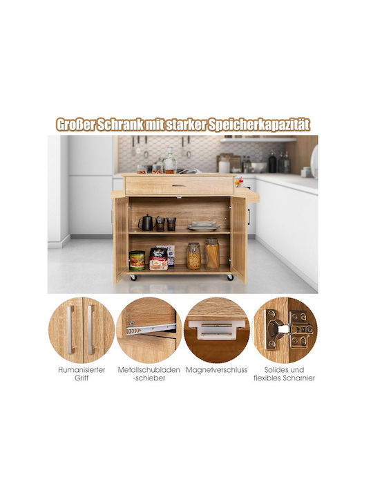 Floor Kitchen Cabinet Brown 116x40x85cm