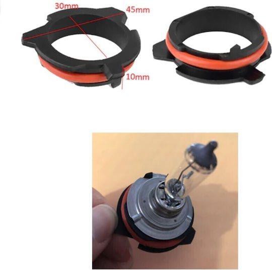Αντάπτορες Λάμπας Αυτοκινήτου LED H7 για BMW E39 / E60 / E61 / F10 / F11 / G30 2τμχ