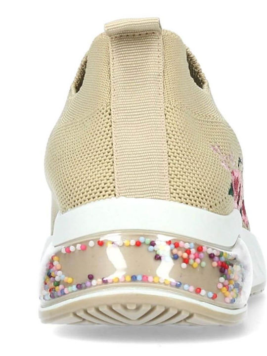 Γυναικεία Ανατομικά Sneakers Μπεζ