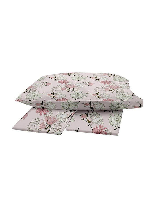 Sunshine Duvet Cover Single 170x250 Menta Pink