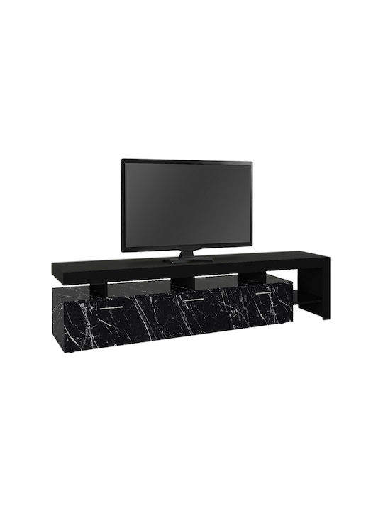 Έπιπλο Τηλεόρασης Acnes Μαύρο Μ220xΠ40xΥ52cm