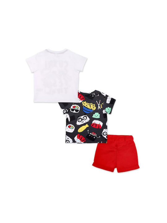 Tuc Tuc Kids Set with Shorts Summer 3pcs White