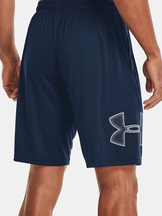 Tech Graphic Men's Athletic Shorts Blue