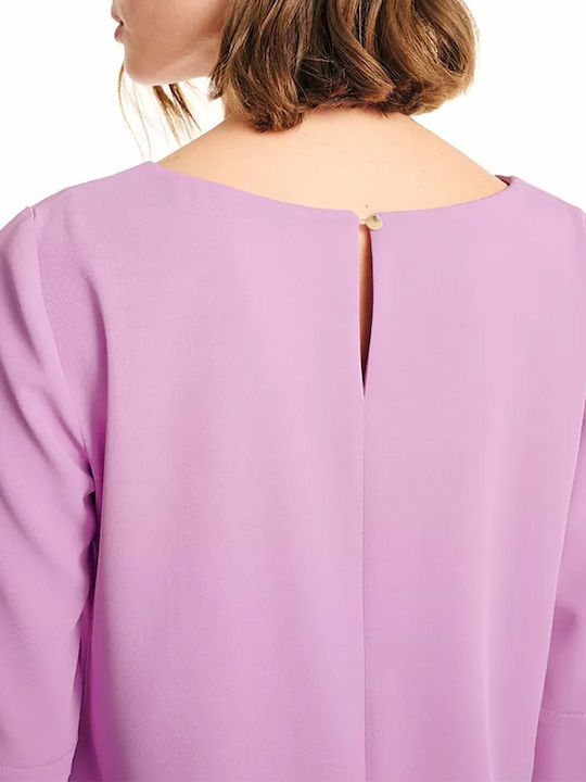 Forel Women's Blouse with Buttons Purple