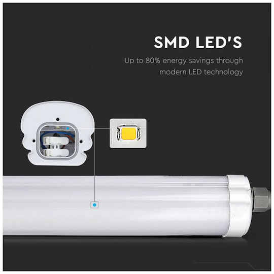 V-TAC Lumină Batten Liniar Pentru Exterior cu LED Integrat 18W 60buc