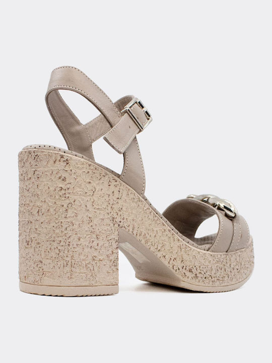 Leather Sandals Anatomic Gray