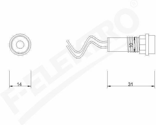 LED Indicator Light Red 230V (F4.0061)