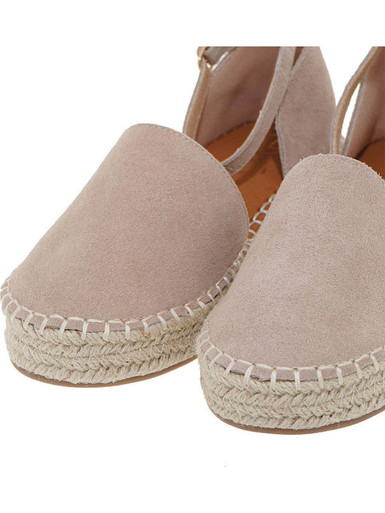 Women's Leather Espadrilles Brown