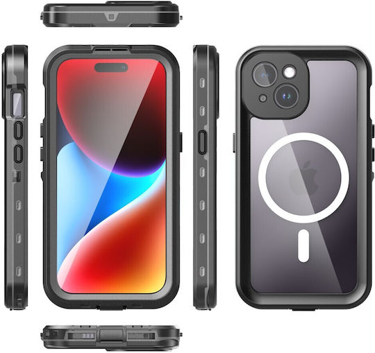 Shellbox Back Cover Σιλικόνης Αδιάβροχο Μαύρο (iPhone 15)