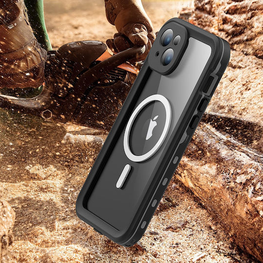 Shellbox Back Cover Σιλικόνης Αδιάβροχο Μαύρο (iPhone 15 Plus)