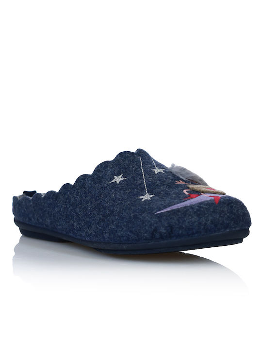 Marpen Winter Women's Slippers in Blue color