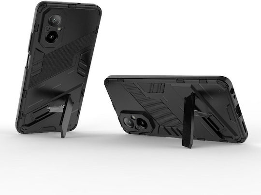 Realme C67 4g Global Punk Armor 2 In 1 Pc + Tpu Phone Case Holder Black