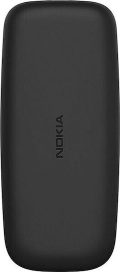 Nokia 105 (2019) Dual SIM Κινητό με Κουμπιά (Ελληνικό Μενού) Μαύρο