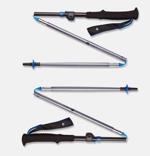 Black Diamond Pair of Telescopic Fast Lock Trekking Poles Distance Flz 385gr