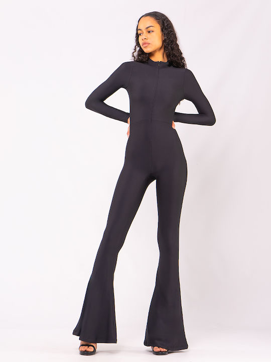 Women's Long-sleeved One-piece Suit Black