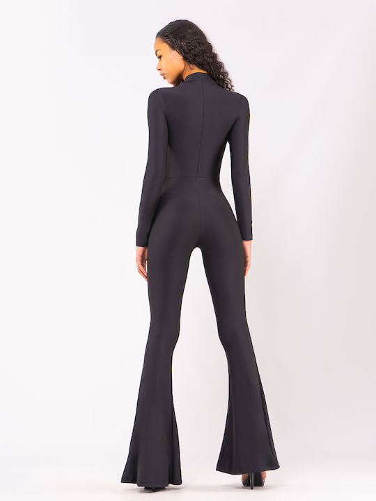 Women's Long-sleeved One-piece Suit Black