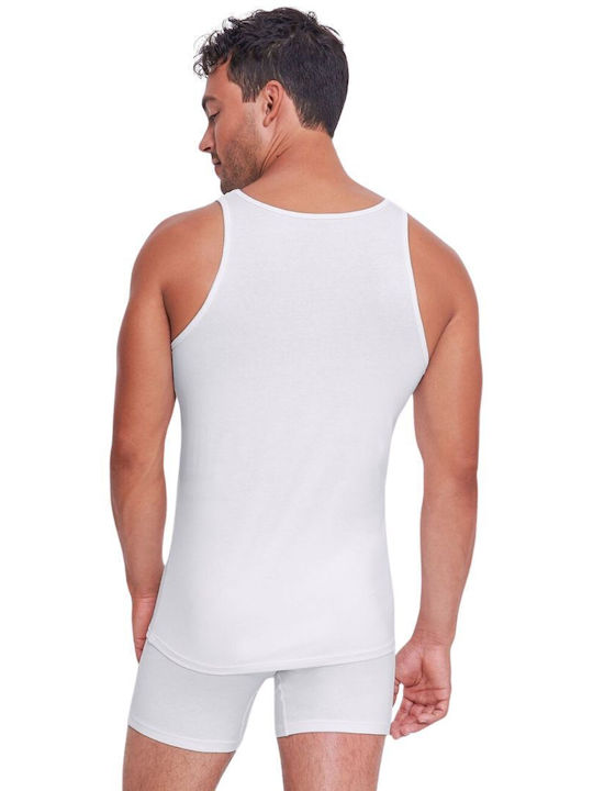 Sloggi Go Abc Men's Undershirts Sleeveless White 2Pack