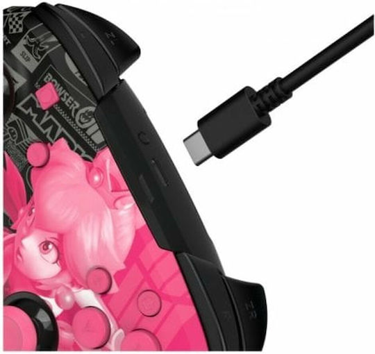 PDP Rematch Glow Kabellos & Verkabelt Gamepad für Schalter Grand Prix Peach