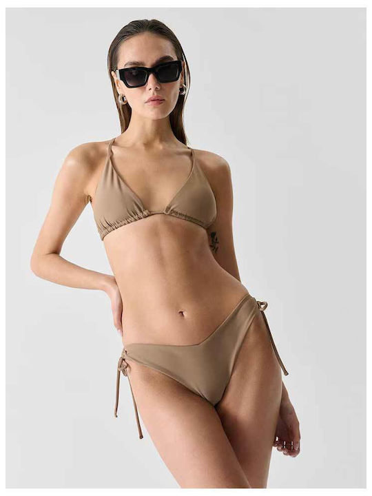 Triangle Bikini Top Brown