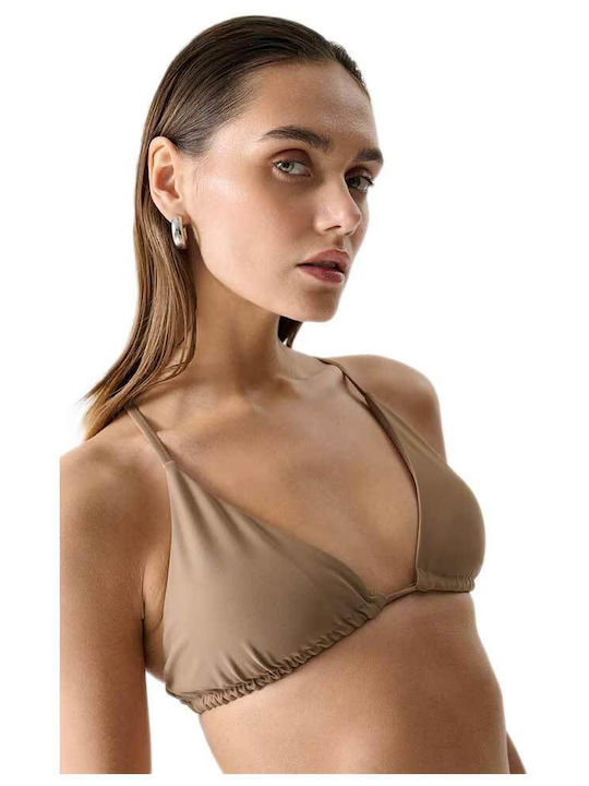 Triangle Bikini Top Brown