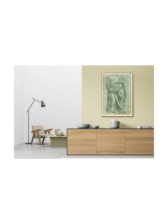 Study A Semi-nude Standing Figure Drapery Leonardo Gemälde auf Leinwand 40x50cm