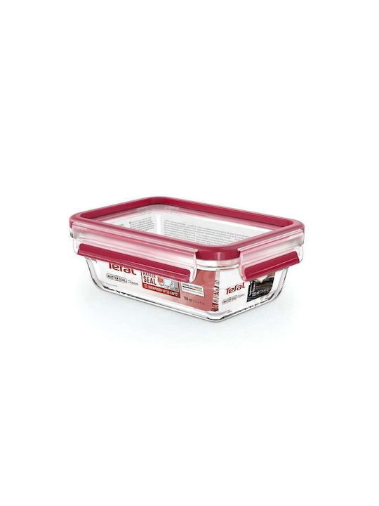 Tefal Microwave Glass Lunch Box Red 700ml
