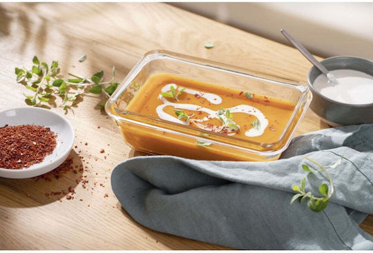 Tefal Cutie pentru Mâncare Sticlă Roșu Potrivit pentru Cuptor cu Microunde 700ml 1buc