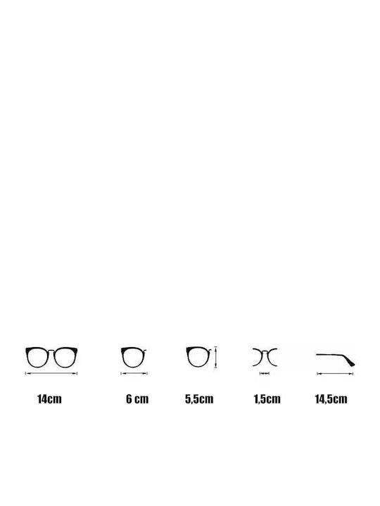 V-store Unisex Sunglasses with Black Metal Frame and Black Polarized Lens