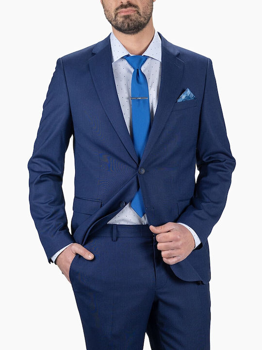 Lexton Men's Summer Suit Regular Fit Navy Blue