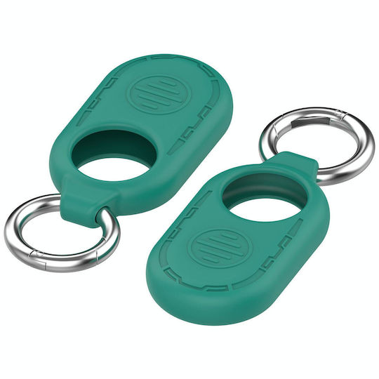 Techsuit Smiling Θήκη Μπρελόκ Σιλικόνης για SmartTag2 Pine Green