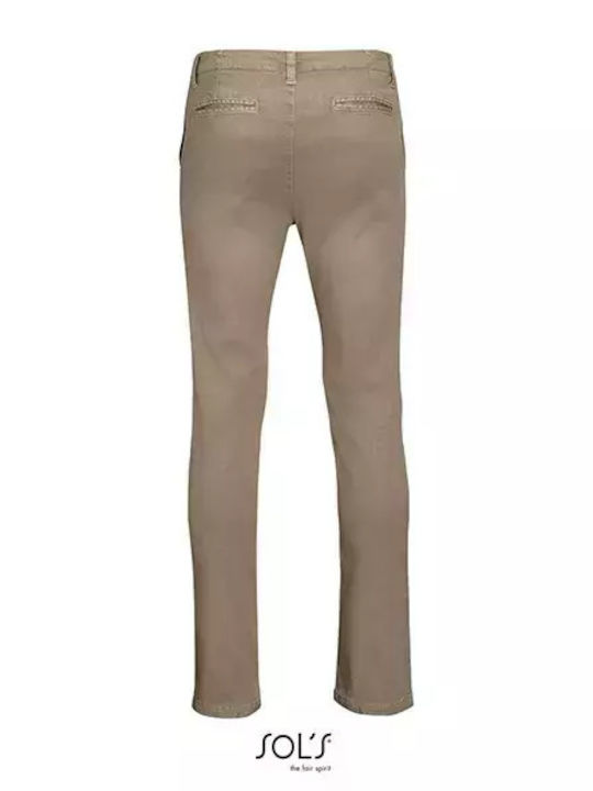 Sol's Jules Men's Trousers Elastic Chestnut