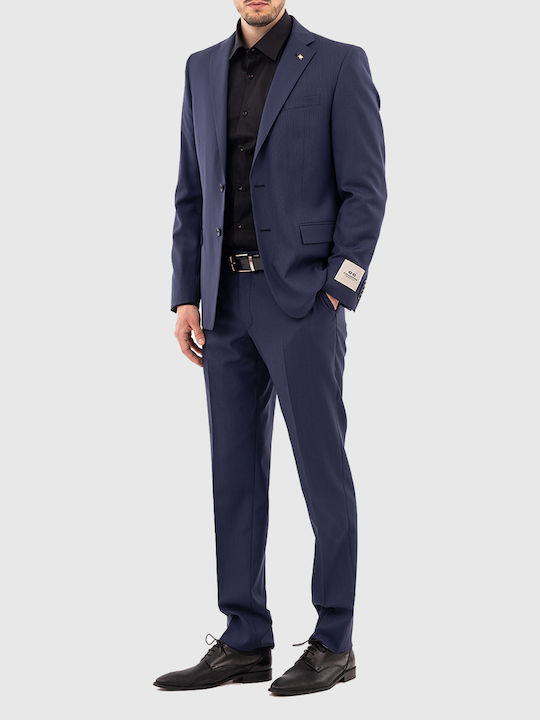 CC Collection Corneliani Men's Suit Regular Fit NavyBlue